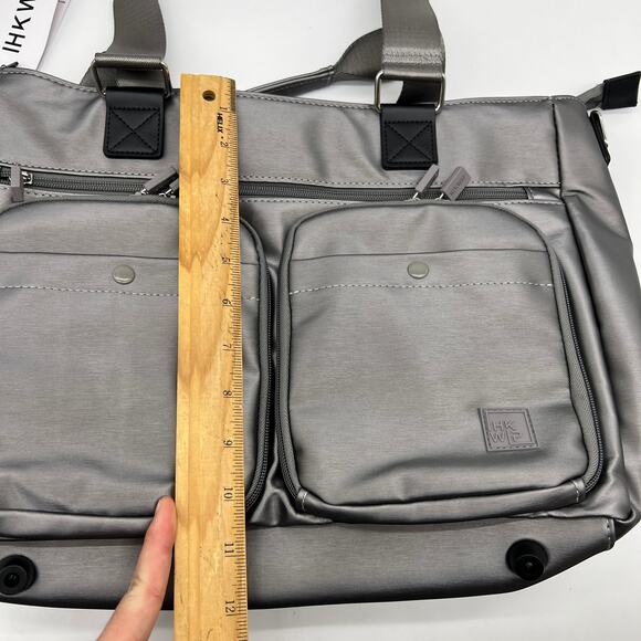 IHKWIP Cargo Catchall Tote Met Stone Grey No Crossbody Strap - Picture 9 of 14
